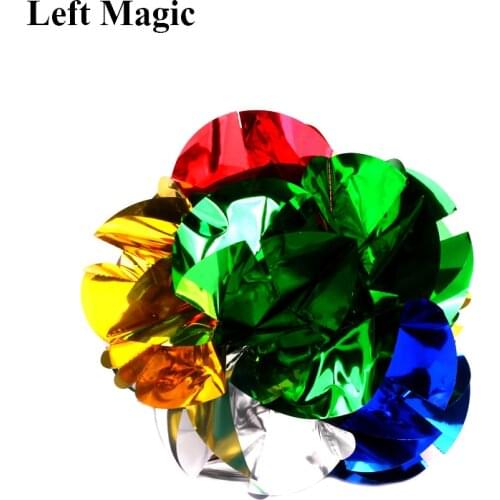 Medium Appearing Ball Flower Magic Tricks (Diameter:30cm) Spring Flower Bouquet Magic Props Close Up Street Magic G8263