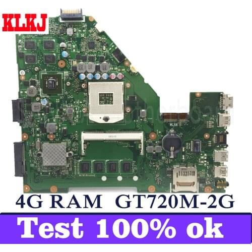 KLKJ X550VC Laptop Motherboard For ASUS X550VC R510V X550V X550 Test Original Mainboard 4G RAM GT720M-2G