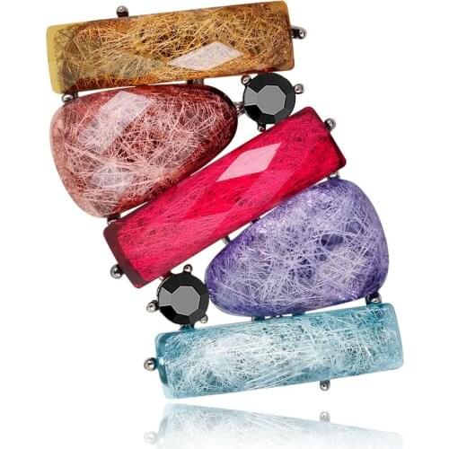 Fashion colorful flower brooches and pins for women decorative flower brooch metal pins jewelry for girl