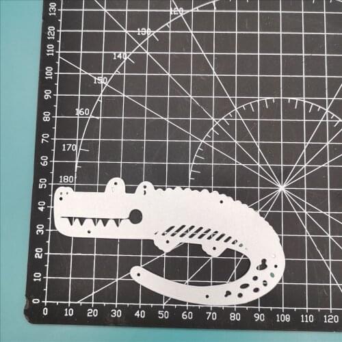 Cartoon crocodile decoration metal cutting dies cut die mold Scrapbook paper craft knife mould blade punch stencils