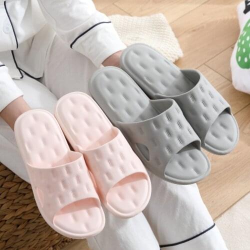 Mens and Womens Slippers Bathroom SlippersThick Non-Slip Ultra-Soft Slippers Wear-Resistant Beach Flip Flops Mens Slippers