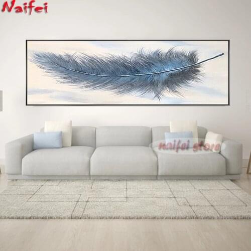 Lage Size Full Square/Round Drill 5D DIY Diamond Painting Cross Stitch Abstract "Feather" 3D Embroidery Mosaic Home Decor Gifts