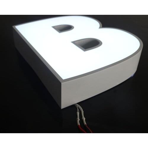 Personalized Led Singage Car Paint Channel Letter SUS/PMMA Bar Shopfront Wall-mounted Luminous Metal Letter Interior/Exterior