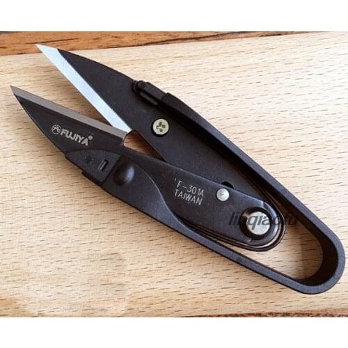 Taiwan original spring yarn scissors Carbon steel professional line shears leather scissors