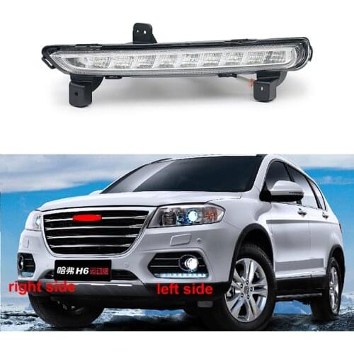 For Great Wall Hover Haval H6 Sports Edition Red label Front Bumper Anti-fog Light LED Daytime Running Lights 1pcs
