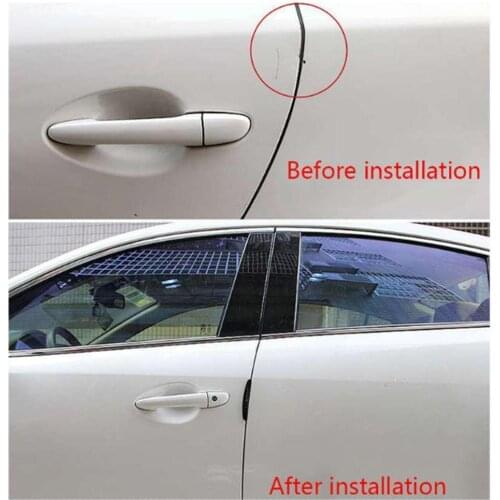 Door Anti-collision Strip Car Sticker Door Edge Guards Protector Strip Guard Protection Door Crash Scratch Molding Barriers C6K4