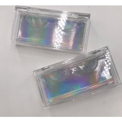 Clear lashes packing empty mink lashes box hot selling package long lashes box custom logo