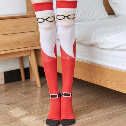 Christmas Stockings Japanese Student Christmas Party Holiday Decor Compression High Tube Socks Women Long Warm Sock