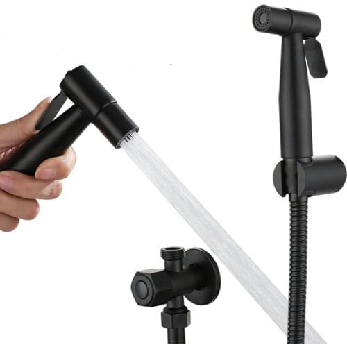 Handheld Toilet Bidet Faucet Sprayer Stainless Steel Bathroom Hand Bidet Spraye Gun Set Toilet Self Cleaning Shower Head