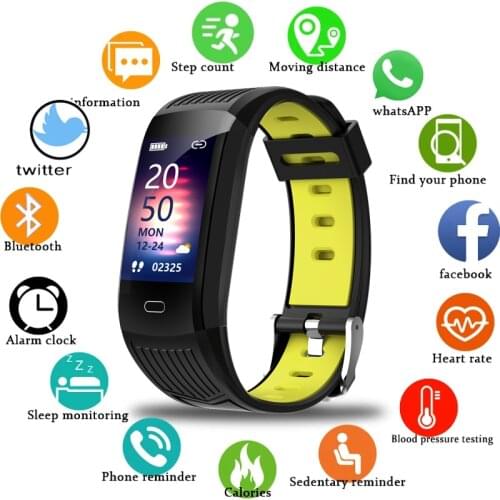LIGE New Men Smart Watch Fitness Tracking Smart Wristband Heart Rate Monitoring IP68 Waterproof Women Sports Tracker Bracelet