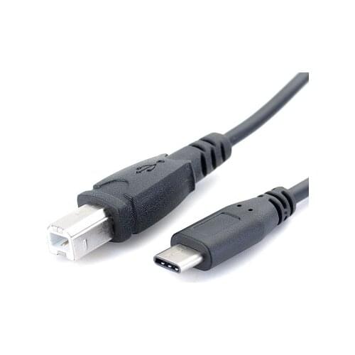 USB 3.1 Type-C to USB 3.0 Type B Male Cable Port With Reversible Type C Connector For Printer Scanner 1M