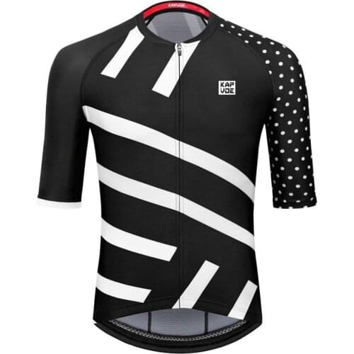 Kapvoe Cycling Jersey MTB Clothing Summer Shirt Bicycle Bib Shorts Mens Mountain Breathable Bike Wear Anti-sweat Cycling Sets