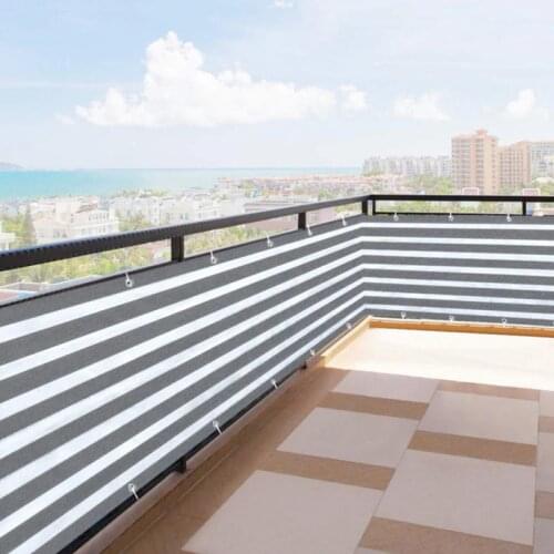 90cmX500cm Heavy Duty Privacy Fence for Balcony Privacy Shield UV Protection Opaque Expandable