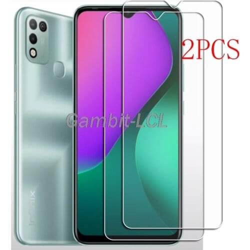 For Infinix Hot 10 Play Tempered Glass Protective ON Hot10Play 6.82INCH Screen Protector Phone Cover Film
