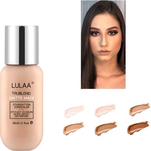 35ml Makeup Foundation Liquid Long-lasting Full Coverage Face Concealer Base Matte Cushion Foundation Cosmetic BB CC Cream