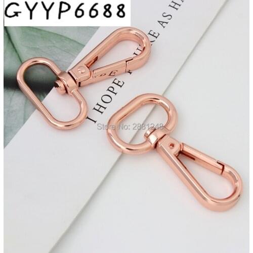 10-30 20mm 26mm Rose gold handbagSteel Bolt Snap Hook oval Swivel tone trigger snap hooks for bag Hardware Accessories metal