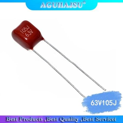 10PCS CBB electricity 63V105J 1UF leg distance 5MM whole new