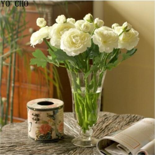 10 pcs/lot) Wedding decoration artificial flower high-grade simulation tea rose flowers decorative flower silk peony bouquet