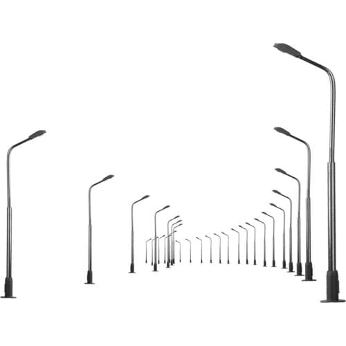 10 pieces height 8 cm model street lamp lighting single for model railroad landscape