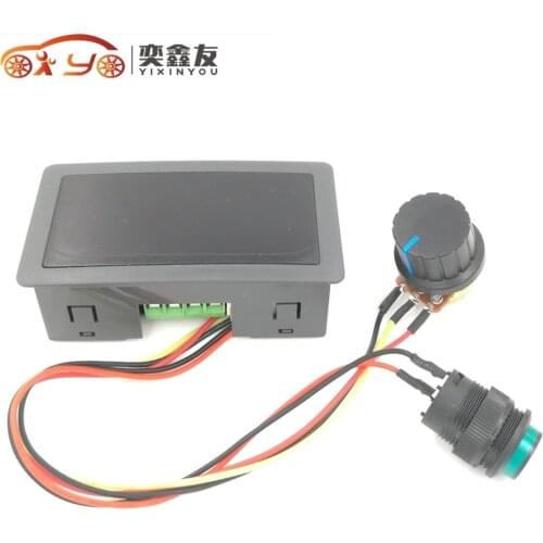 100PCS YIXINYOU CCM5D Digital PWM DC Motor Regulator 6V12V24V Stepless Speed Switch Controller With Display Shell