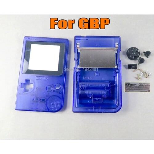 2sets For GBP Shell Case with Buttons Kit Full Case Cover Housing Shell Replacement for Gameboy Pocket Game Console 10 colors