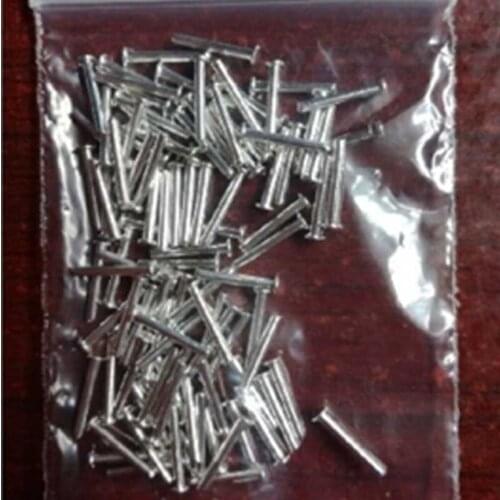 32pcs D1mm*8mm*1.8mm module power pin flat head cap straight needle tin-plating
