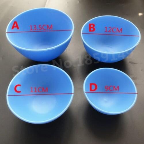4PCS/SET Dental Oral Hygiene Teeth Whitening Tool Thicken Flexible Dental Lab Medical Rubber Mixing Bowl Medical Tool