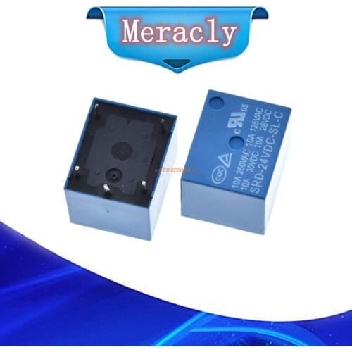 5pcs Relays SRD-03VDC-SL-C SRD-05VDC-SL-C SRD-06VDC-SL-C SRD-09VDC-SL-C SRD-12VDC-SL-C 3V 5V 6V 9V 12V 24V 48V 10A 250VAC 5PIN