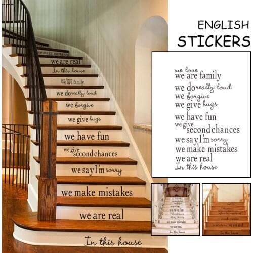 5x185cm Removable Step Self-Adhesive Stairs Sticker Ceramic Tiles PVC Stair Wallpaper Decal Home Hotel Stairway Decoration