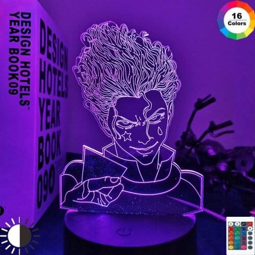 Anime 3d Lamp Hunter X Hunter Hisoka for Bedroom Decor Nightlight Room Table Lamp Birthday Gift Led Night Light Manga Gadget