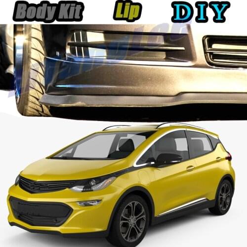 Car Bumper Lip Front Spoiler Skirt Deflector For Opel Volt 2010~2019 Tune Car Modified Body Kit VIP Hella Flush Lips