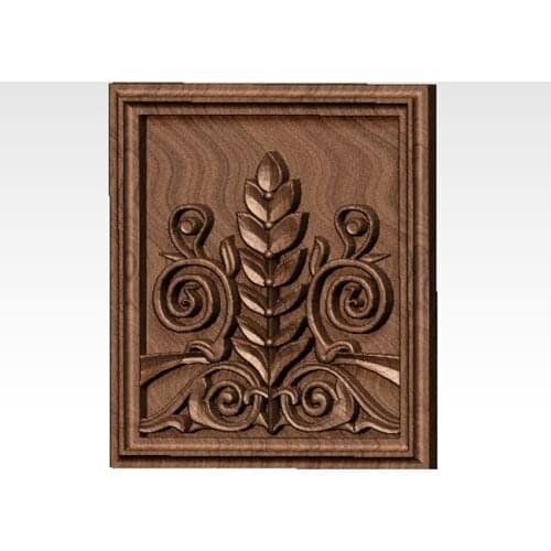 Decorative frame flower 3d STL model relief for CNC Router Engraver Carving Machine Relief Artcam Aspire