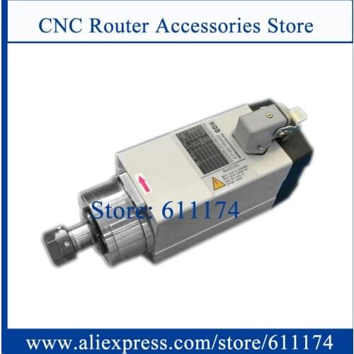 HQD GDF46-18Z/1.5 CNC milling spindle motor 1.5KW 18000rpm ER20 AC220V Air Cooled Spindle Motor for wood working engraving