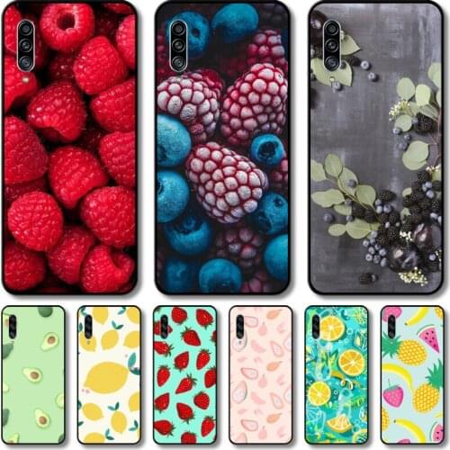 Fruit Phone Case For Samsung Galaxy A 12 51 52 21 71 70 42 32 10 80 90 E 5G S Black Shell Art Cell Cover