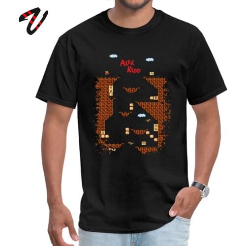 Alex Kidd in Miracle World 2019 Popular Adult Tshirts Round Neck Kazakhstan Sleeve Porg T Shirt Casual Tee Shirts Game T-shirts