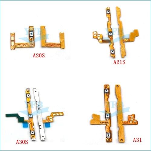 10PCS For Samsung Galaxy A10S A20S A21 A21S A217 A31 A315F A30S A307 A02 A42 Power On Off Volume Side Button Key Flex Cable