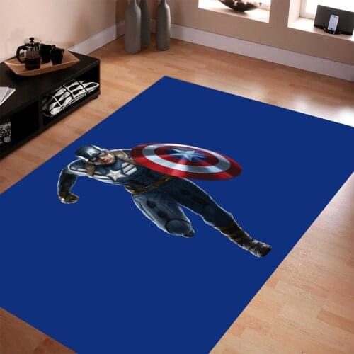 Captain America Rug For Living Room, Fan , Area Rug, Popular Rug, Personalized Gift, themed Rug, Home Decor,Rug, gezcocuk-1094