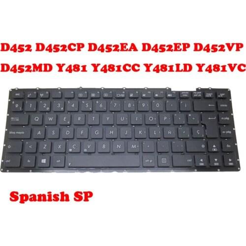 Laptop Keyboard For ASUS D452 D452CP D452EA D452EP D452VP D452MD Y481 Y481CC Y481LD Y481VC SP Spain/UK United Kingdom/US English