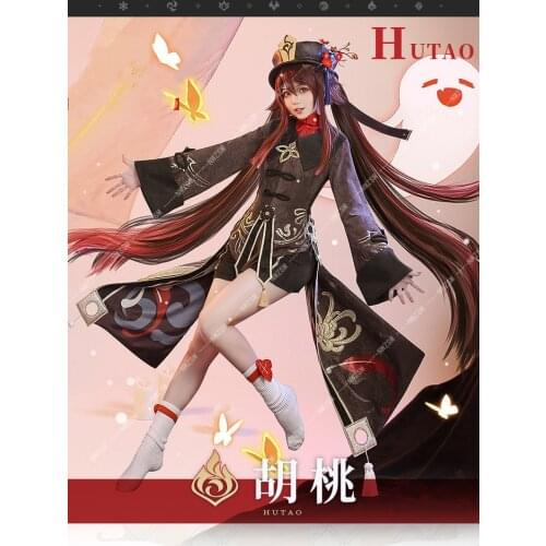 Game Genshin Impact Hutao Cosplay Costume Hu Tao Costume Genshin Impact Hutao Costume Halloween party dress up
