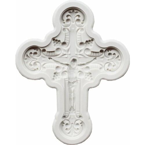 Cross Pendant DIY Jewelry Casting Molds Jesus Cross Shape Pendant Key Chain Silicone Resin Jewelry Molds Baking Tools