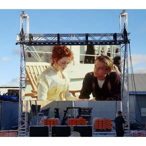 Die casting Aluminum Cabinet 500×1000mm P4.81 Light Weight Seamless Outdoor RGB LED Display Screen LED Video Wall