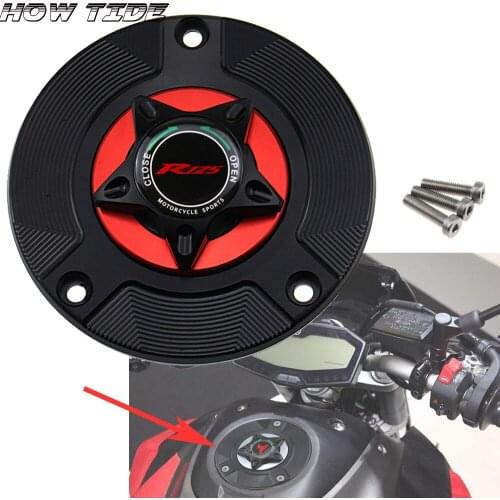 LOGO R125 Motorcycle Accessories Gas Fuel Tank Cap Cover CNC Aluminum for YAMAHA YZF R125 YZF-R125 R 125 2008-2019