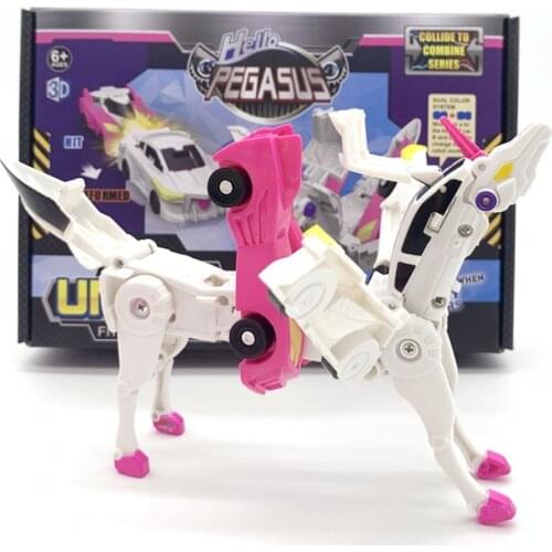 Magic Tricks Trolley Stick Collision Deformation Flying Wing Pegasus Combination Child Car Fidget Montessori Educational Toys