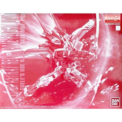 Original Bandai Gundam Model PB MG 1/100 MBF-P02 Gundam Astray Red FIGHT UNIT Mobile Suit Kids Toys