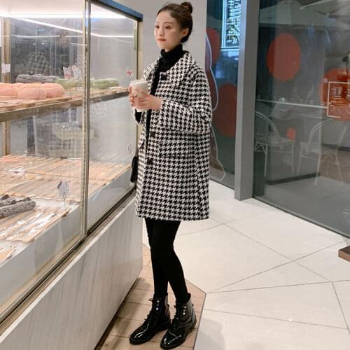 OSUNE Women's Plaid Coats