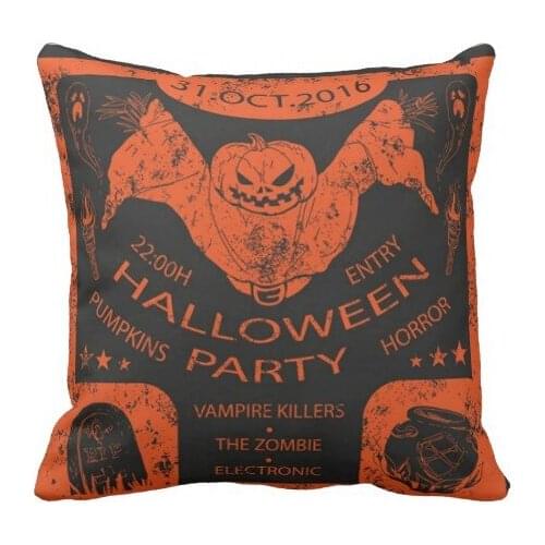 Pumpkin Pillow Case Decorative Cotton Polyester Cushion Cover 5 size 9 style Halloween Home Textile