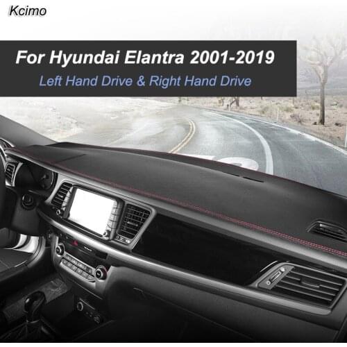 For Hyundai Elantra 2001-2019 Avante Anti-Slip Mat Dashboard Cover Pad Sunshade Dashmat Anti-UV Carpet Auto Accessories