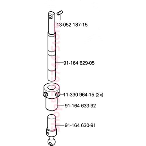 Roller Presser Shaft #91-164629-05 For PFAFF Shoe Machine 491,474,591,574,1243,1244,1293,1294,Zoje ZJ9610,ZJ9620,CS-8891,Jack