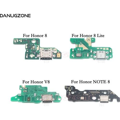 USB Charging Port Dock Plug Socket Jack Connector Charge Board Flex Cable With Microphone For Huawei Honor 8 Lite V8 NOTE 8
