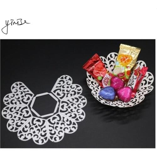 YINISE Metal Cutting Dies For Scrapbooking Stencils PUNCH Candy DISH DIE CUT DIY PAPER Album Cards Decoration Embossing Die Cuts